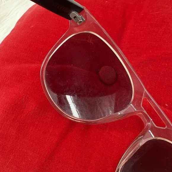 Kenneth Cole Clear And Gun Metal Gray Marble Classic Sunglasses Mens - Picture 4 of 8